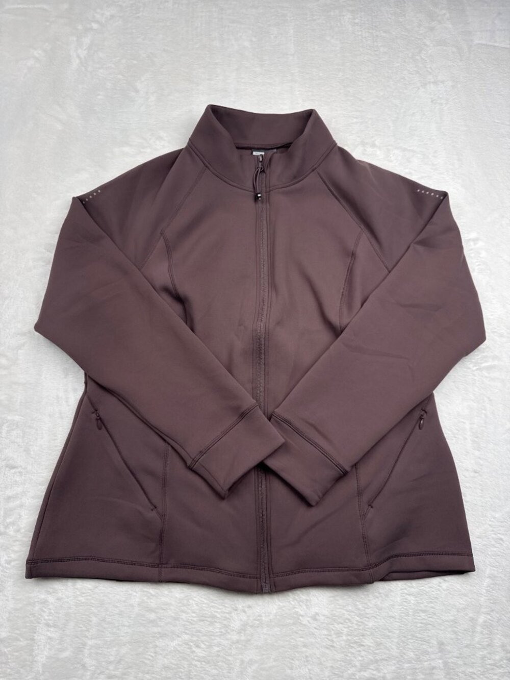 32 Degrees Heat Womens Full-Zip Brown Jacket Large